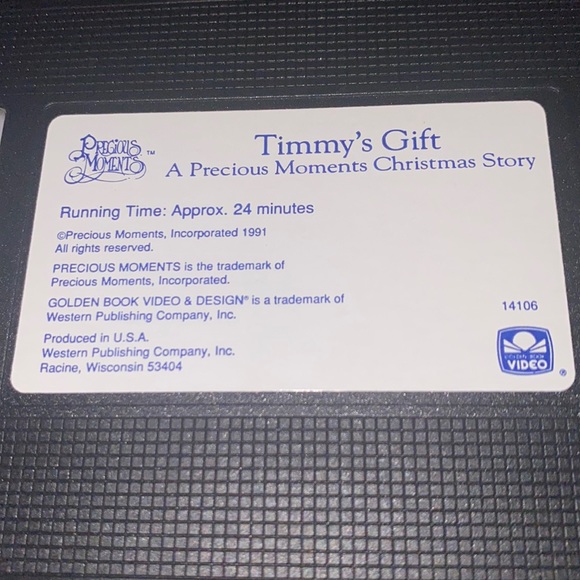 Vintage ‘91 📼 Precious Moments presents “Timmy’s Gift A Christmas Story” - Picture 6 of 8